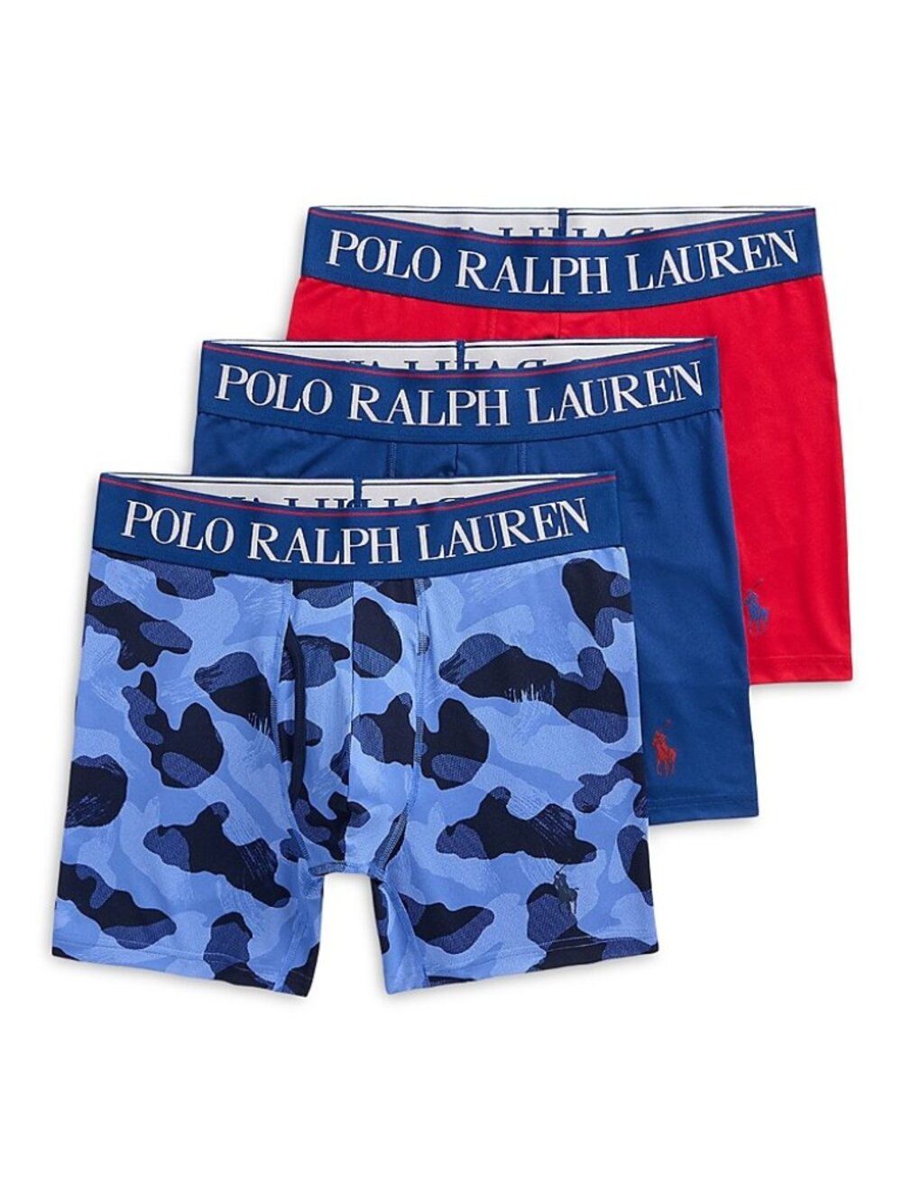 Polo Ralph Lauren Men's 3-Pack 4D-Flex Cooling Microfiber Boxer Briefs
